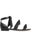 Alexandre Birman Lolita Bow-embellished Leather Sandals In Black
