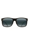 Maui Jim Red Sands 59mm Polarized Sunglasses In Matte Black