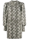 The Andamane Baylee Snakeskin Jacquard Mini Dress