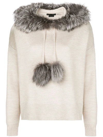 Alice and olivia fur sweater cheap