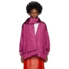 Gucci Silk Taffeta Jacket With Removable Scarf In Pink