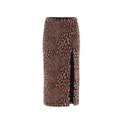 Caroline Constas Fil Coupe Pencil Skirt In Fuchsia
