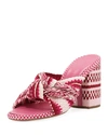 Antolina Women's Woven Block Heel Sandals In Pink