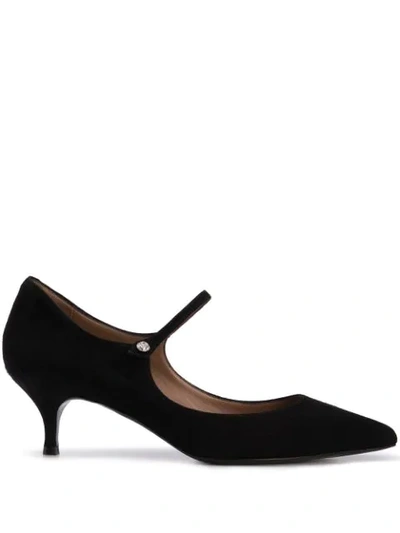 Tabitha Simmons Hermione Suede Mary Jane Pumps In Black