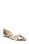 Sam Edelman Women's Rodney Pointed Toe D'orsay Flats In Beach Multi Leather