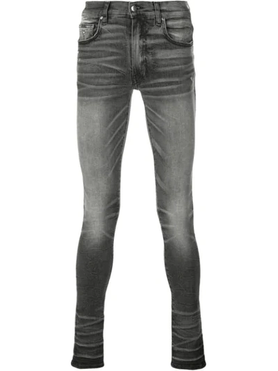 Amiri Stack Skinny Jeans In Vintage Grey