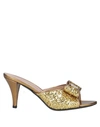 Bcbgmaxazria Sandals In Gold
