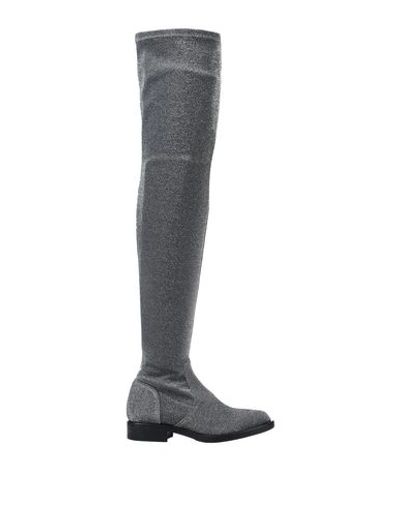 Pollini Boots In Silver