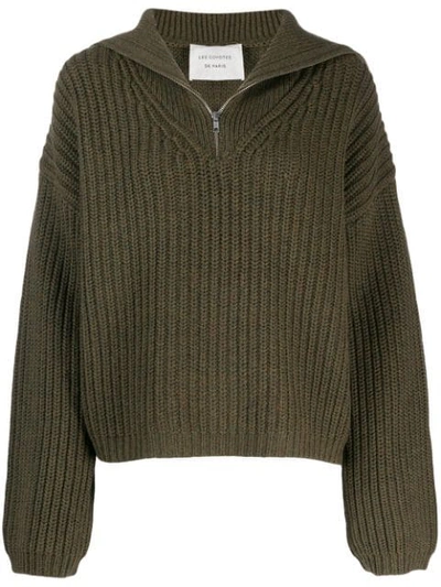 Les Coyotes De Paris Roisin Sweater In Green