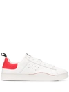 Diesel Low Top Mohawk Logo Sneakers  In White