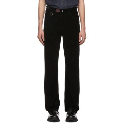 Raf Simons Black Heroes And Losers Relaxed Fit Trousers In 00099 Black