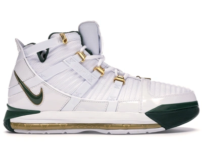 Pre-owned Nike Lebron 3 Svsm Home (2019) In White/white-metallic Gold Dust