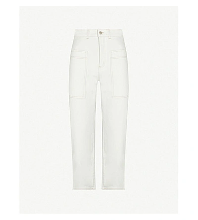 Stella Mccartney Straight High-rise Jeans In White
