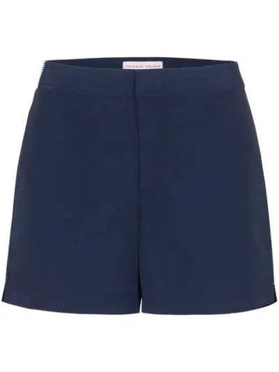 Orlebar Brown Stripe Setter Swim Shorts In Blue