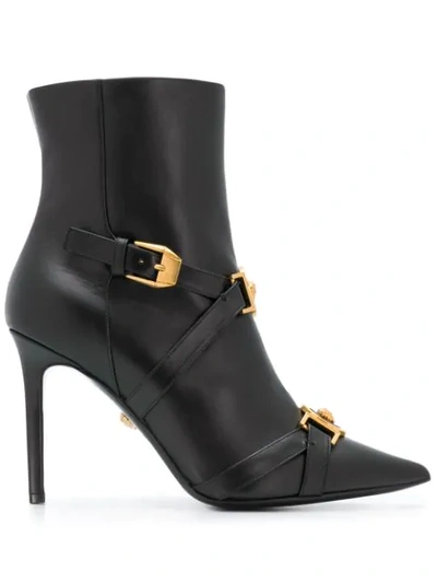 Versace Tribute Boots In Black