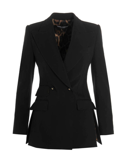 Dolce & Gabbana Single-breasted Tailored Blazer In Black