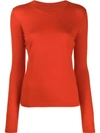 Barrie Slim-fit Jumper In Orange