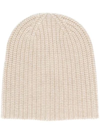 Alex Mill Ribbed Cashmere Beanie In Oatmeal