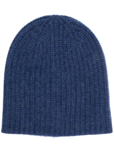 Alex Mill Ribbed Beanie Hat In Blue