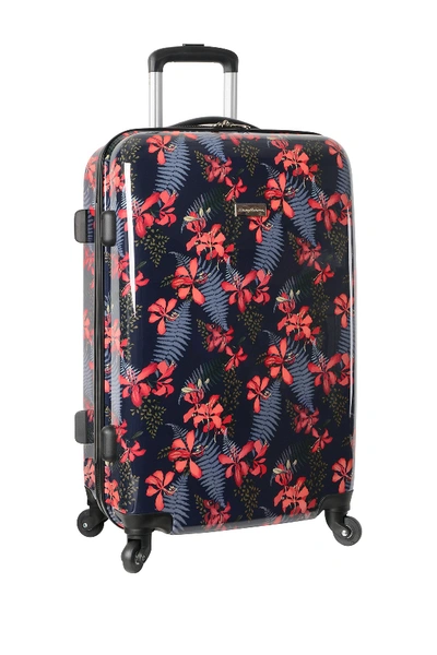 Tommy Bahama Michelada 24" Hardside Spinner Suitcase In Iris Print