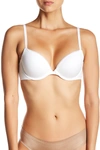 Calvin Klein Push-up Underwire Plunge Bra In White