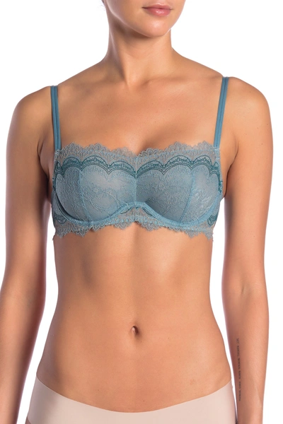 B.tempt'd By Wacoal Wink Worthy Underwire Bra In Smoke Blue