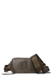 Marc Jacobs Leather Snapshot Camera Cross Body Bag In Gray