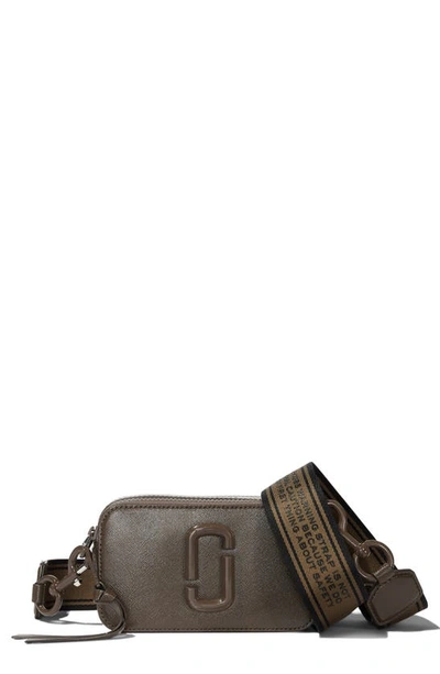 Marc Jacobs Leather Snapshot Camera Cross Body Bag In Ash