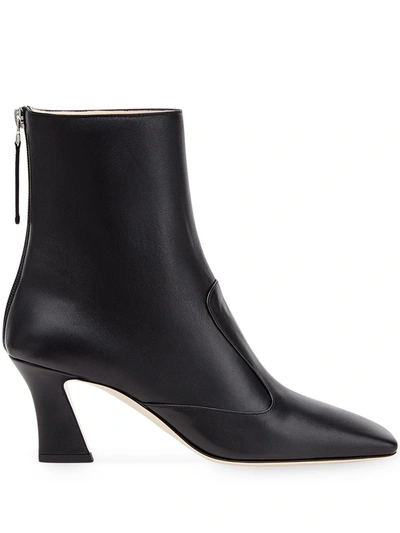 Fendi Ffreedom Square Toe Ankle Boots In Black