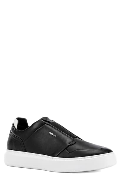 Geox Men's Deiven Leather Sneakers In Black | ModeSens
