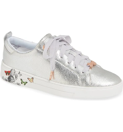 Ted Baker Women's Mispir Low-top Sneakers In Silver/ Narnia Leather