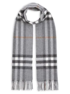 burberry cashmere scarf grey