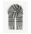 Burberry The Classic Giant Check Cashmere Scarf In Grey