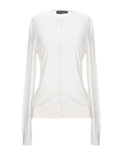 Dolce & Gabbana Cardigans In Ivory