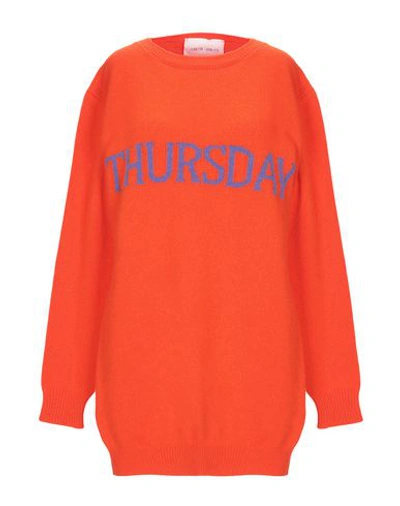 Alberta Ferretti Sweaters In Orange
