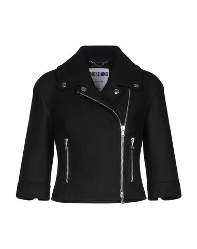 Moschino Jacket In Black