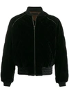 Haider Ackermann Quilted Bomber Jacket In Black