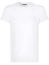 Balmain Logo-appliqué Cotton-jersey T-shirt In White