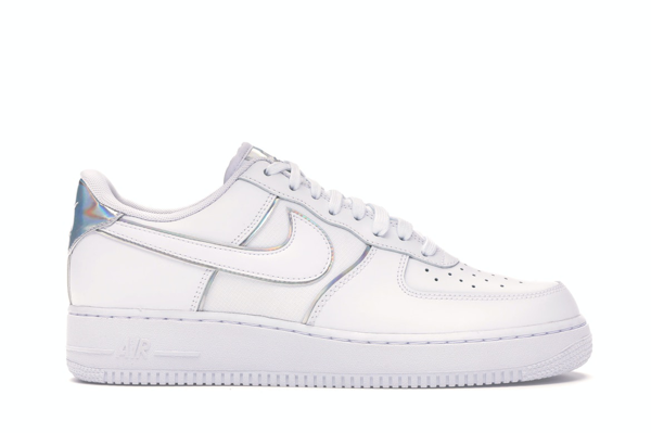 nike white and silver air force 1