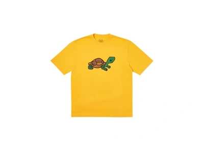 Pre-owned Palace  Purtle T-shirt Yellow
