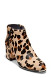 Cole Haan Grand Ambition Leopard-print Calf Hair Ankle Boots In Multi