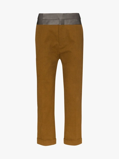 Haider Ackermann Tailored Cropped Trousers In Brown