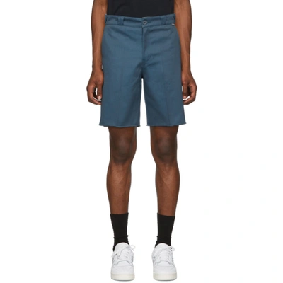 Dickies Construct Blue Cut-off Shorts In Workerblue