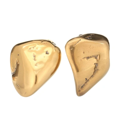 Balenciaga Rock Earrings In Gold