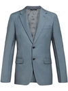 Prada Single-breasted Suit In Grey