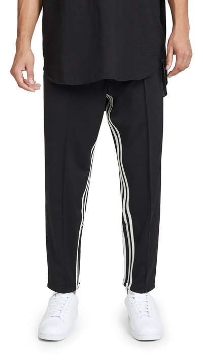 Y-3 Striped Track Trousers In Black