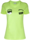 Chiara Ferragni Flirting Eye T-shirt In Verde