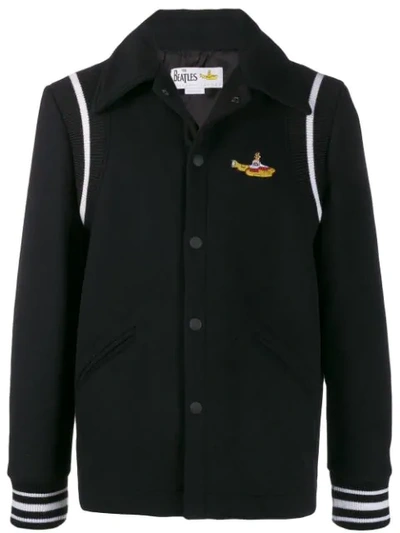 Stella Mccartney All Together Now Embroidered Yellow Submarine Jacket In Black