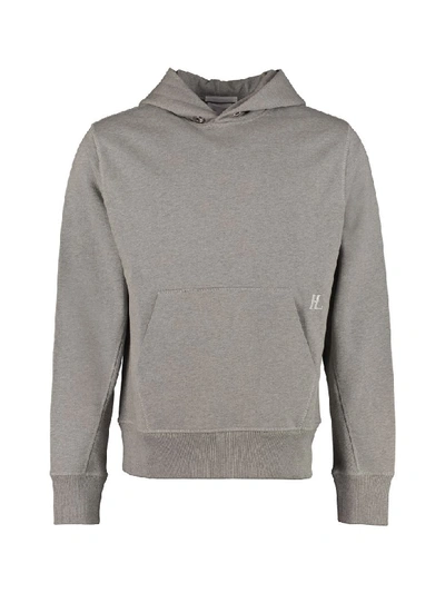 Helmut Lang Cotton Hoodie In Grey