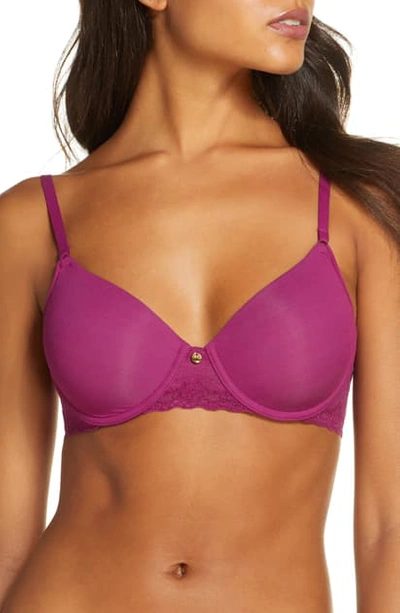 Natori Bliss Perfection All Day Underwire Contour Bra In Mulberry Purple